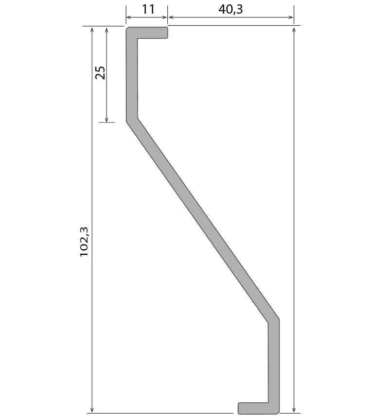 Vista horizontal KV-105